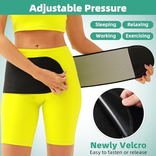 Pregnancy & Maternity Belt with Compression Groin Band - For Hernia, Pelvic Floor Pain Prolapse Belly Band with Groin Straps Uterine Prolapse (Medium)