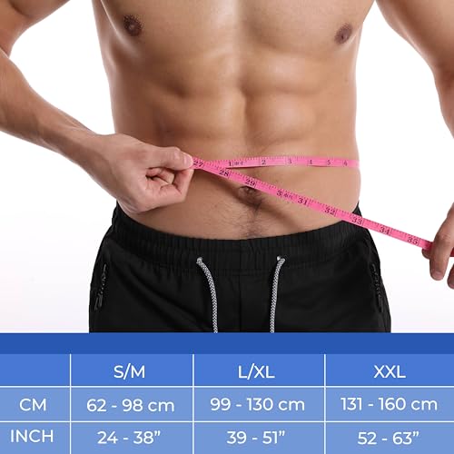 Umbilical Hernia Belt for men & women. Abdominal Binder - compression pad for naval (double thickness). Hernia support belt: ventral, incisional, epigastric, belly button hernias. Prevention aid (XXL)