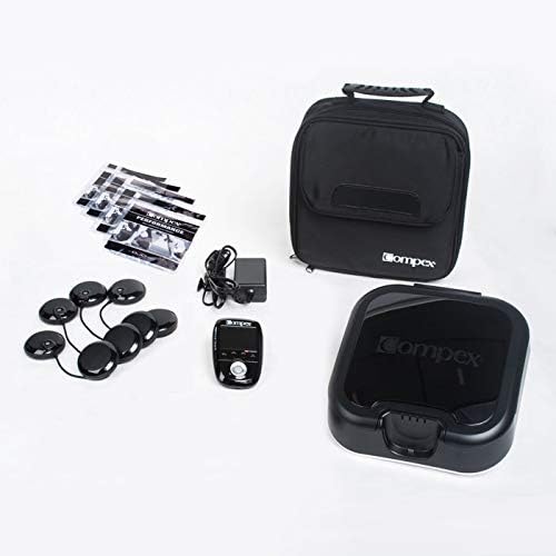 Compex Wireless USA 2.0 Muscle Stimulator w/ TENS Bundle Kit: Muscle Stimulation Machine, with Snap Electrodes,Programs, Wireless PODs etc, Black