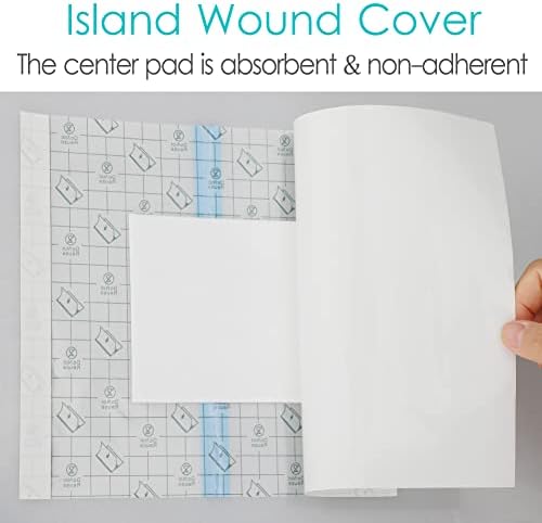 Ostomy Shower Cover Waterproof Ostomy Bag Covers Shower Guard Stoma Shower Shields Colostomy Bathing Bags Shower Protector Adhesive Bandage with Non-Stick Pad for Showering 12"x16" 7 Pcs
