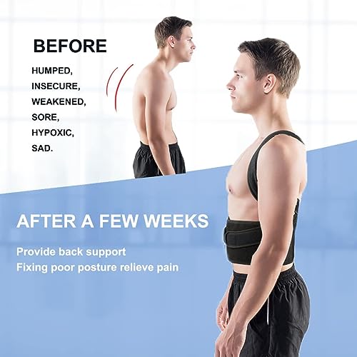 Back Brace Posture Corrector for Women Men -Adjustable and Breathable Support Scoliosis for Waist - Improve Back Posture for Body Correction and Lumbar Support S(24"-29")