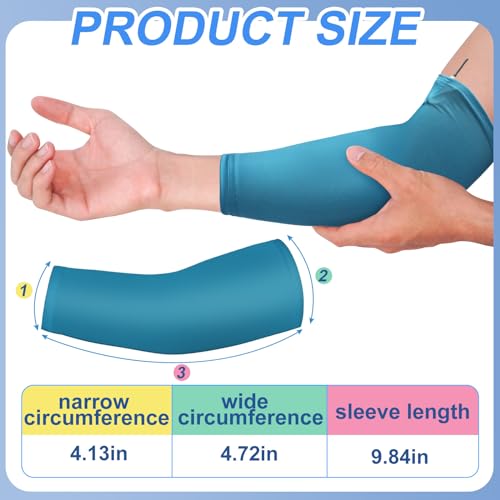 Cuffbow 12 Pcs PICC Line Reusable Sleeve Cover for Adults Upper Arm Breathable Cover Nursing Sleeve Protector Supplies(Solid Style)