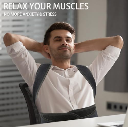 Back Brace Posture Corrector for Women Men -Adjustable and Breathable Support Scoliosis for Waist - Improve Back Posture for Body Correction and Lumbar Support XL(37"-42")