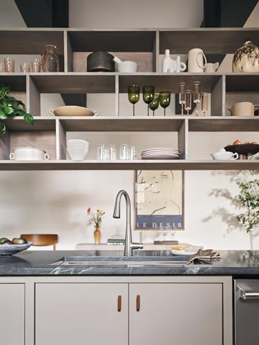 Moen Sleek Spot Resist Stainless Motionsense Wave Sensor Touchless One-Handle High Arc Pulldown Modern Kitchen Faucet Featuring Power Clean, 7864EWSRS