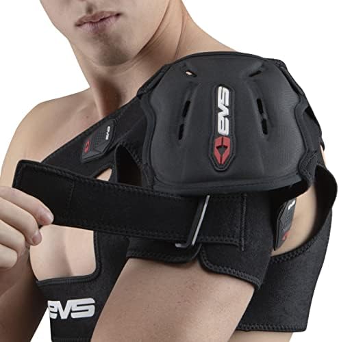 EVS SPORTS SB04 Shoulder Brace | Adjustable Compression with X-Strap Stabilizer for Injury Support