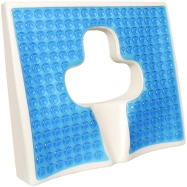 Anti Bedsore Cushion for Butt,T Shaped Gel & Memory Foam Pillow,Tailbone Pain Relief Seat Cushions Anti-Decubitus Cushion for Elderly, Bedridden, Disabled