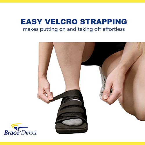 Deluxe Post Op Shoe - Adjustable Medical Support for Broken Toes, Foot Injuries, Fractures, Bunions and Surgical Recovery L3260 - Size S (Men’s US 7.5-9 / Women’s US 8.5-10)