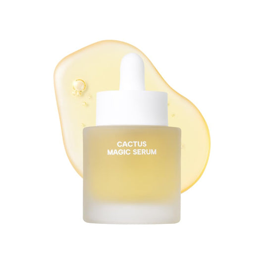 Whamisa Organic Cactus Magic Serum, Anti-Wrinkle & Brightening, Renewing Care, Skin Barrier Support, Fermented Ingredients, Hydrating, Facial Ampoule, Pore Refining, Korean Skin Care (32ml)