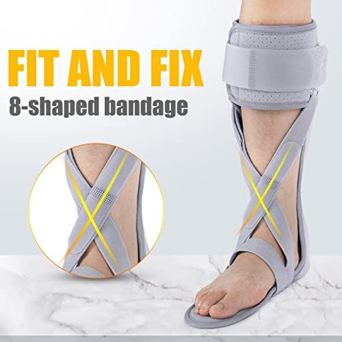 AFO Foot Drop Brace Ankle Foot Orthosis Medical Afo Walking with Shoes for Stroke Hemiplegia (Large-Right)