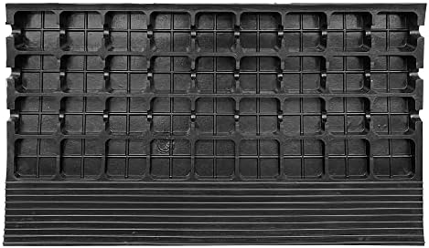 Electriduct 2.5" Non Slip Rubber Threshold Ramp for Wheelchair Accessibility, Mobility Scooters, Power Chairs, Home, Steps, Stairs, Doorways, Curbs with 3 Channels Cord Cover (Pack of 2)