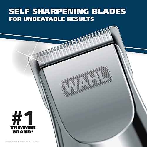 Wahl Groomsman Rechargeable Beard Trimmer kit for Mustaches, Nose Hair, and Light Detailing and Grooming with Bonus Wet/Dry Battery Nose Trimmer ? Model 5622v