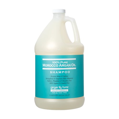 Ginger Lily Farms 100% Pure Morocco Argan Oil Body Wash + Shampoo + Conditioner Bundle, 1 Gallon Each