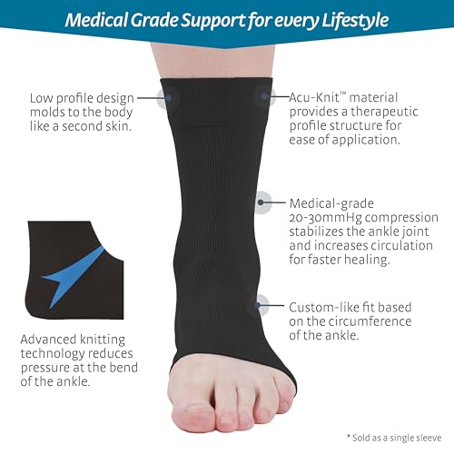 medi Seamless Knit Ankle Support - sprains, rheumatic & osteoarthritis condition Beige XL