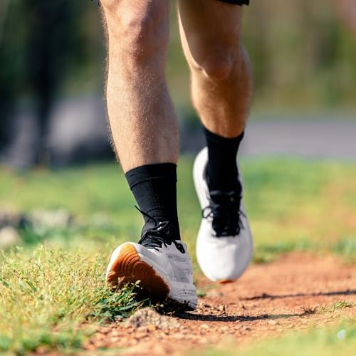 OS1st FS4 Crew length Plantar Fasciitis Socks for relief from heel and arch pain, swelling, and painful plantar fasciitis