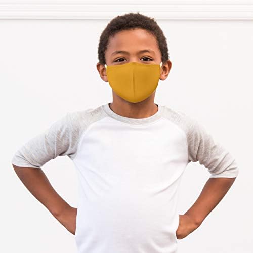 WEDDINGSTAR 3-Ply Kid's Washable Cloth Face Mask Reusable and Adjustable with Filter Pocket