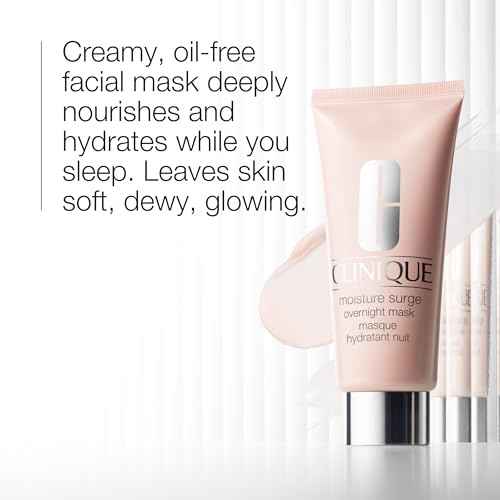 Clinique Hydration Heroes Gift Set | Moisture Surge 100H Moisturizer | Moisture Surge Overnight Mask | Lip Treatment | Hydrating + Glow | Includes 3 Travel Size Pieces