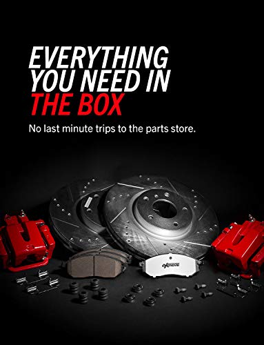 PowerStop Front and Rear Brake & Caliper Kit For Ford F-150 2012-18 - Drilled and Slotted Truck & Tow Disc Rotors with Ceramic Brake Pads Upgrade, KC6268-36