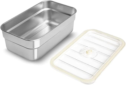Vacuum Sealed Food Storage Container with Air Valve (1600ml)，Works With Handheld Vacuum Sealer Machine(Vacuum Sealer Not Included)