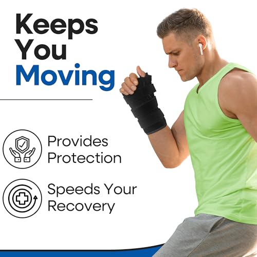 Thumb Spica Splint & Wrist Brace | Both a Wrist Splint & Trigger Thumb Brace to Support Sprains, Tendinosis, De Quervain's Tenosynovitis, Fractures | Arthritis & Carpal Tunnel Pain (Left Hand L)