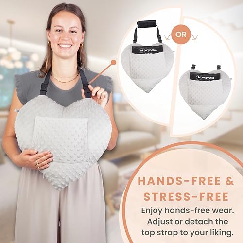 MOYOAMA Open Heart Surgery Pillow for Heart Surgery Recovery Gifts - After Bypass Surgery Must Haves, Gifts for Chest Surgery Recovery, Seatbelt Pillows for Post-Surgery, Shock Absorbing Chest Pillow