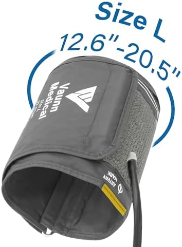 FSA/HSA Eligible, Vaunn Medical Automatic Upper Arm Blood Pressure Monitor, Large Arm Cuff 12.6" - 20.5"