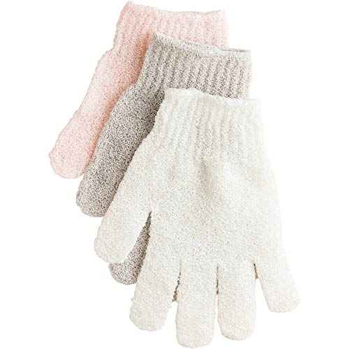 Urbana Exfoliating Gloves for Shower, Bath, and Cleansing ? Assorted Colors, 1 Pair