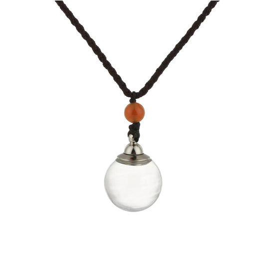 925 Sterling Silver Blood Vial Necklace For Women and Men - Glass Pendant Perfume Bottle - Water Container Jar Necklaces For Liquid Oil Diffuser Jewelry