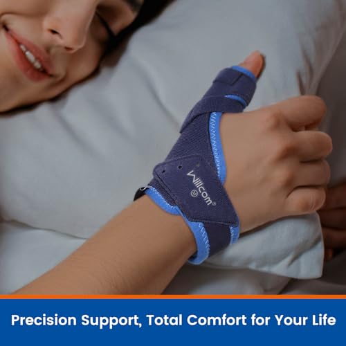 Thumb Brace for Arthritis Pain and Support, Spica Splint for De Quervain’s Tendonitis, Women and Men, Left or Right Hand (Small,5-5.75inch)