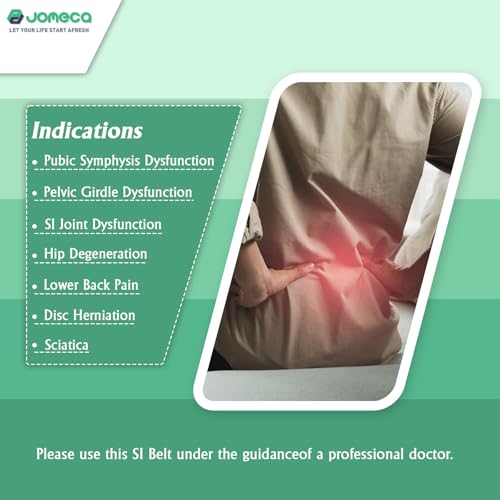 Sacroiliac SI Joint Hip Belt for Women and Men - Adjustable Compression Pelvic Belt Support Hip Brace for SI Joint Dysfunction, Sciatica (XLarge)