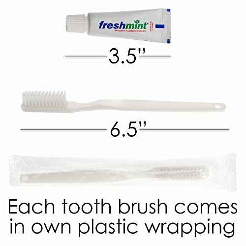 Moda West 24 Hygiene Kits - Bulk Case of Wholesale Basic Toiletry Kits for Men, Women, Travel, Charity 9 Pc Kit