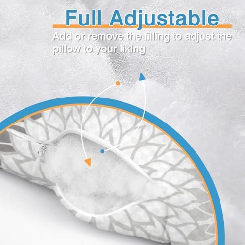 Ear Piercing Pillow for Side Sleepers Pillows with Holes for Ear Pain,Donut Pillow for Ear Side Sleeping Pillow for Adults CNH Ear Pain Relief Pressure Sores Ear Pillow with Hole in Center