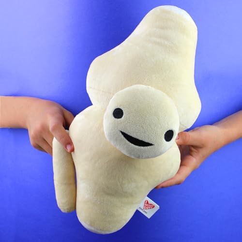 I Heart Guts Knee Joint Plush - Kneed for Speed - Knee Joint Stuffed Pillow Toy Bone, Knee Surgery Gifts - Doctors, Physical Therapists & Orthopedic Surgeon Gifts