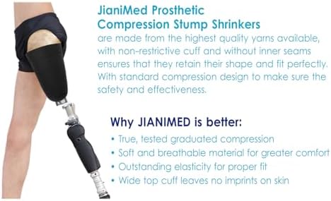 Prosthetic Stump Shrinkers–Above Knee, 35cm, Compression, Amputee Socks, 20-30, Daily use, Taiwan Excellence S