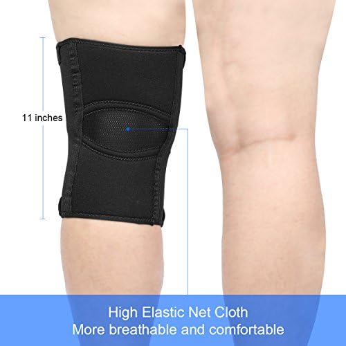 Nvorliy Plus Size Knee Compression Sleeve, Knee Brace for Large Legs Medical Support for Knee Pain Relief, Arthritis, Sports Exercise, Injury & Post-Surgery Recovery, Fit Men and Women (4XL)