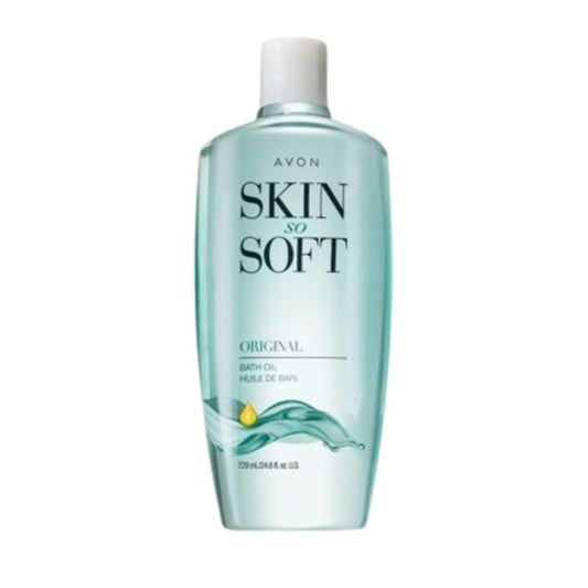 AVON Skin So Soft Bonus-Size Original Bath Oil for Women - Jojoba Moisturizing Body & Shower Oil for Dry Skin Care, Bath Additive for 48-Hour Intense Hydration & Silky Soft Skin – 24.6 fl oz