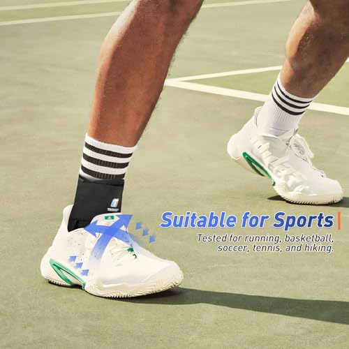 Quick Lace Up Ankle Brace for Women Men with Removable Side Splints, Ankle Support for Sprained Ankle, Injury Recovery, Ankle Stabilizer Wrap for Sprots,Basketball,Volleyball,Soccer,Tennis,L
