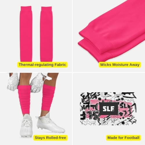SLEEFS Football Leg Sleeves [1 Pair] - For Adult & Youth - Calf Compression Sleeves for Men and Boys