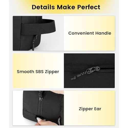 Vorspack Travel Toiletry Bag for Men - Hanging Toiletries Bag Water Resistant Travel Bag for Toiletries Accessories