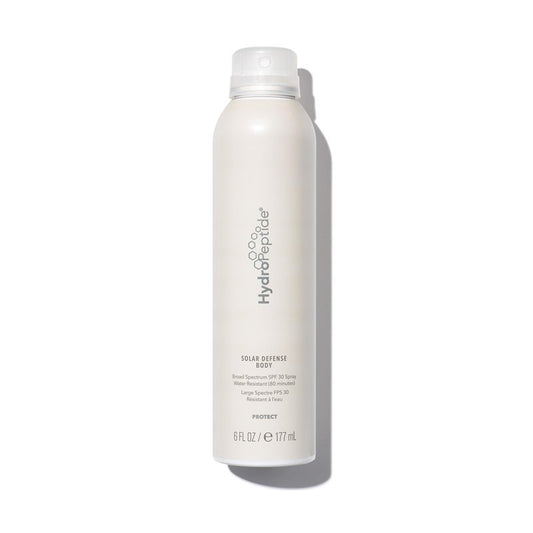 HydroPeptide Solar Defense Body SPF 30, Broad Spectrum, Water Resistant Sunscreen, Hydrates and Soothes, 6 Ounce