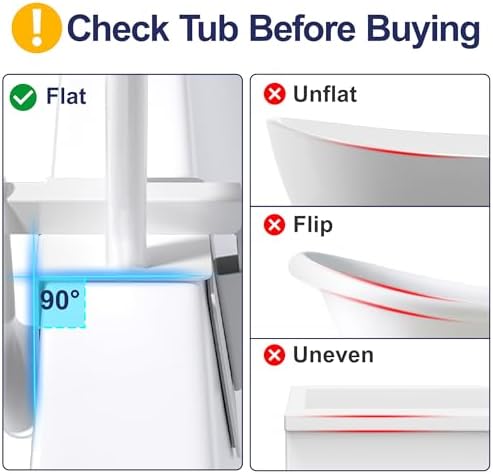 Bathtub Handle Grab Bar, Bathtub Safety Rail & Shower Grab Bars for Children and Seniors, Fits 3"–7" Tub Walls, Waterproof Non-Slip Handle and Holds 300lbs