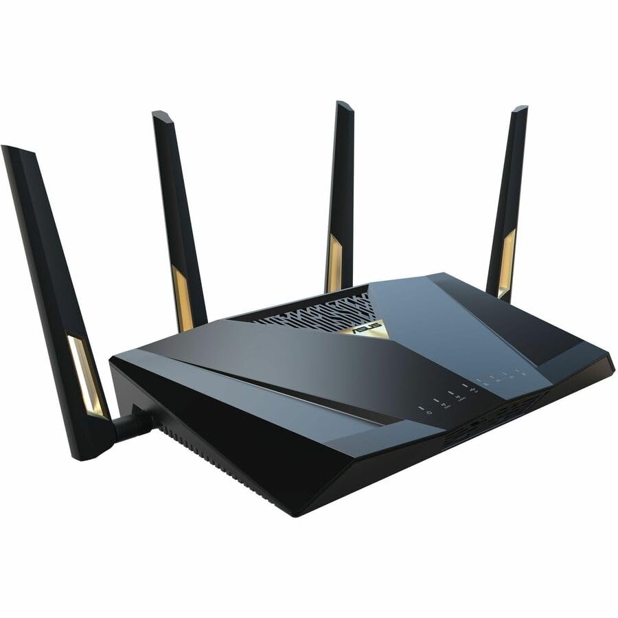 ASUS RT-BE88U Dual-Band WiFi 7 AiMesh Extendable Performance Router, 4K-QAM, MLO, Dual 10G Ports, SFP+, 4X 2.5G Ports, 4X 1G Ports, 34G WAN/LAN Capacity, Network Security, Built-in VPN
