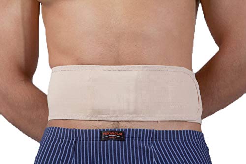 Umbilical Ventral Belt Hernia Reduction Binder With Navel Pad, Abdominal Support for men and women. Hernia support comfort band and bandage. (#1 for Waist Circumference: 23-29 inch (60-75 cm))