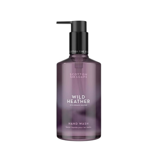 Scottish Fine Soaps Wild Heather Hand Wash 300ml – Moisturising Hand Wash with Panthenol & Soothing Heather Extract, Infused with the Calming Scent of Wild Scotland