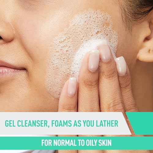 CeraVe Foaming Facial Cleanser, Daily Face Wash for Oily Skin, Hyaluronic Acid + Ceramides + Niacinamide, Fragrance Free & Paraben Free, Non-Drying Oil Control Face Wash, 19 Fluid Ounce