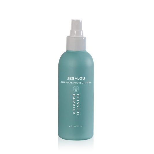Jess & Lou Beauty Heat Protectant Spray with Natural Ingredients for Smooth, Frizz-Free Hair, Sulfate-Free Vegan Thermal Protection Mist for Blow Dry & Flat Iron, Toxin-Free Shine Spray (4 fl. oz)