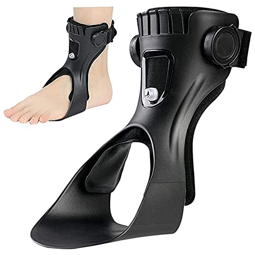 Drop Foot Brace Orthosis AFO AFOs Ankle Brace Support With Comfortable Inflatable Airbag for Hemiplegia Stroke Shoes Walking (Right foot, Large)