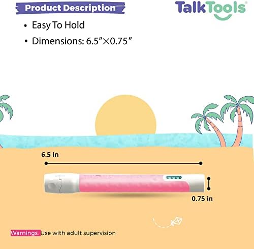 TalkTools Sensi Kit & 7 Jaw Tips - Sensory Therapy Tool for Speech and Feeding, Autism Sensory Products, ADHD Tools, Speech Therapy Gifts for Autism Children (Pink)