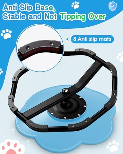 Cat Paw Spinning Chair for Autistic Kids, Sensory Swivel Chairs for Kids, Sit and Spin Sensory Toys Autism ADHD Chairs Training Body Coordination Sensory Chair- Blue