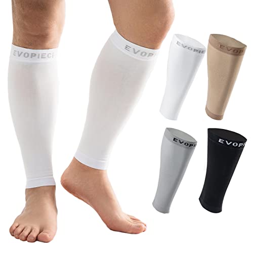15-20mmHg 1 Pair Men and Women Wide Calf Sleeve Brace Compression Socks for Leg Support, Pain Relief