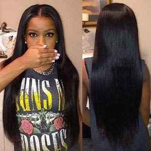 ISEE Hair 8A Peruvian Remy Hair Silky Straight Hair Weave 100% Unprocessed Peruvian Straight Hair One Bundle Natural Color 26inches
